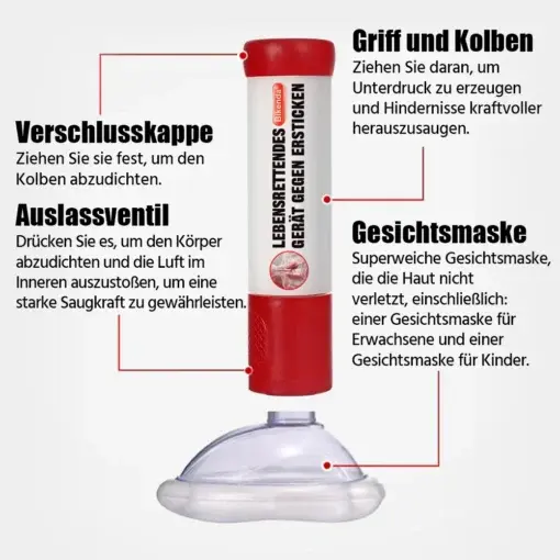 Bikenda® PRO Lebensrettendes Gerät gegen Ersticken