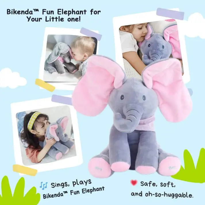 ๐ต๐๐๐๐๐๐โข Elephantโข Interactive Plush Toy