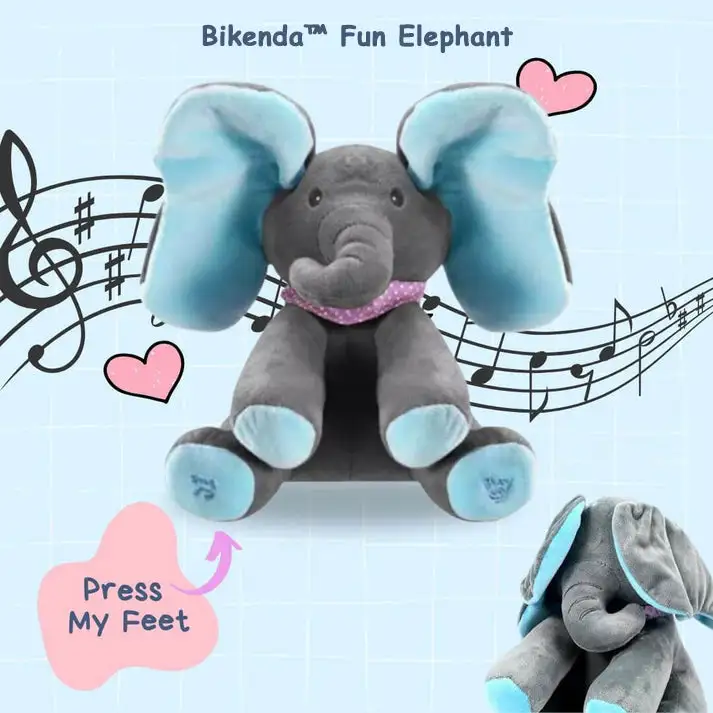 ๐ต๐๐๐๐๐๐โข Elephantโข Interactive Plush Toy